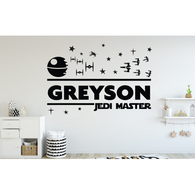 Star Wars Wall Decor Personalized Gifts Star Wars Wall Decal Custom Name Star Wars Wall Sticker 028D