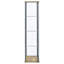 Vitrine 3 tablettes en verre transparent