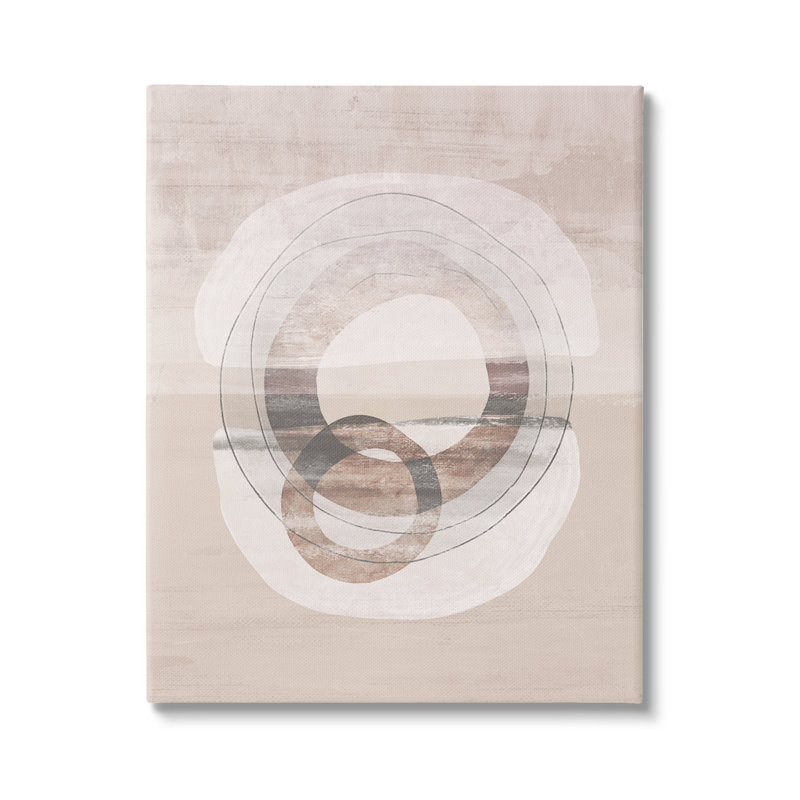 Boho Circles Abstract 30 x 40 Canvas Wall Art