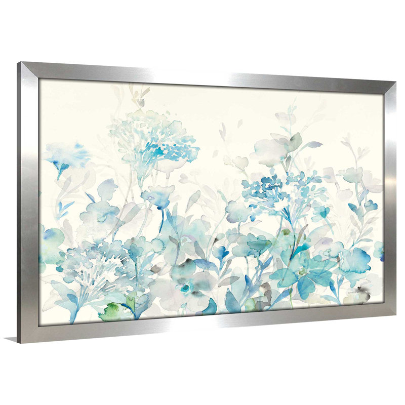 Motif de jardin translucide bleu, H 35,5 po x l 51,5 po x P 0,75 po