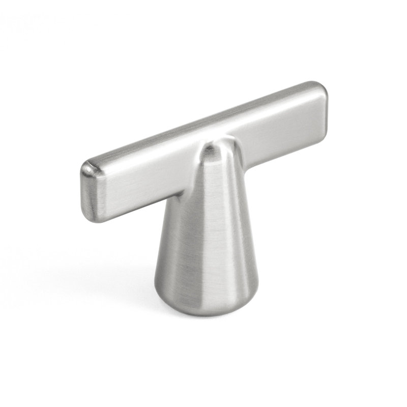 Ensemble de poignées géométriques New Collection Epic 1 12/16 po, Nickel satiné