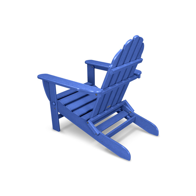 Chaise Adirondack d'extérieur en PEHD Classics, Bleu pacifique