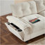 Canapé modulaire de 104 po x 60 po, en forme de L avec accoudoirs multifonctionnels, double port de charge, porte-gobelet, poches de rangement latérales, repose-pieds de rangement mobile, conception capitonnée unique, coussin moelleux, chenille, 3 couleurs-23059120
