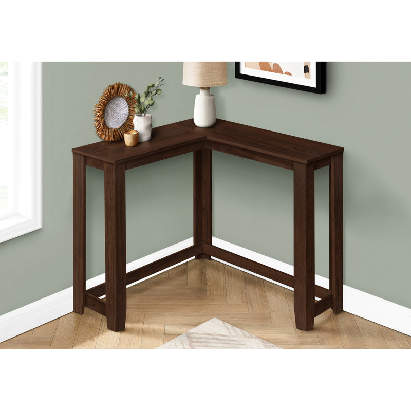Table d'appoint moderne avec stratifié gris - Console étroite pour le couloir, le salon d'entrée, la chambre à coucher, Gray