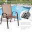 Ensemble de 4 chaises de patio Red Barrel Studio® avec jardin en acier-759618961