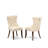 5 Piece Kitchen Table Set Contains a Rectangle Dining Table with Dropleaf and 4 Upholstered Chairs, Mahogany-246564690-246564688