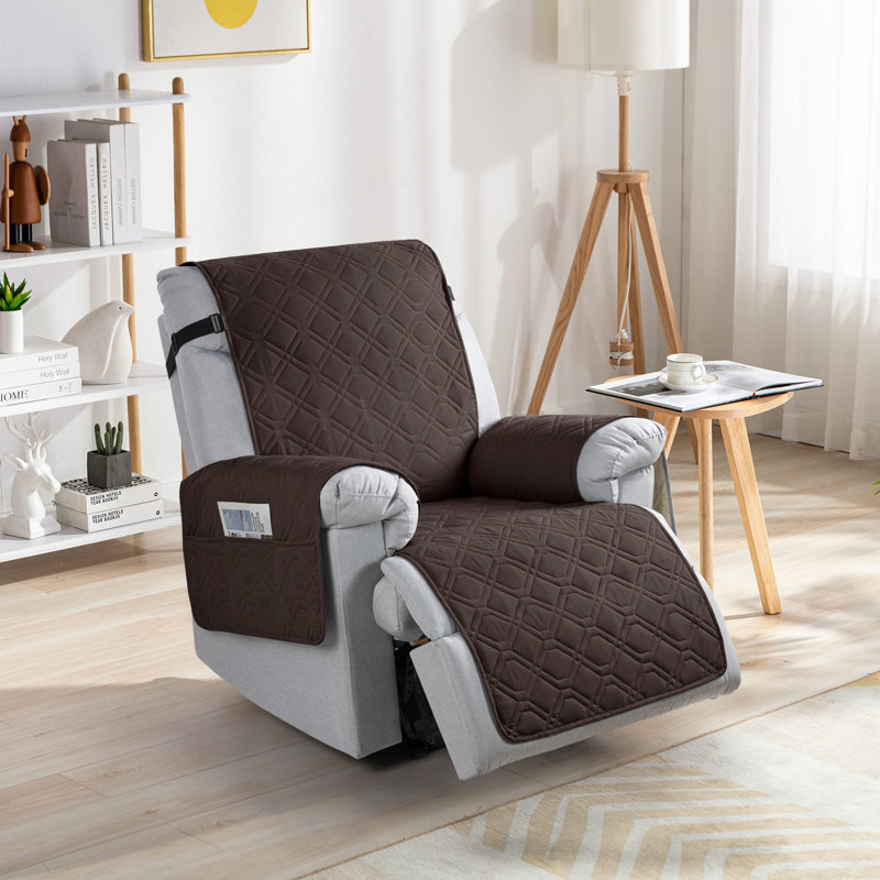 Chemika Adamstown 1 Seat Waterproof Recliner Couch Covers,Chair Cover, Non-Slip Sofa Covers With Elastic Straps Pocket For Dogs, Pets