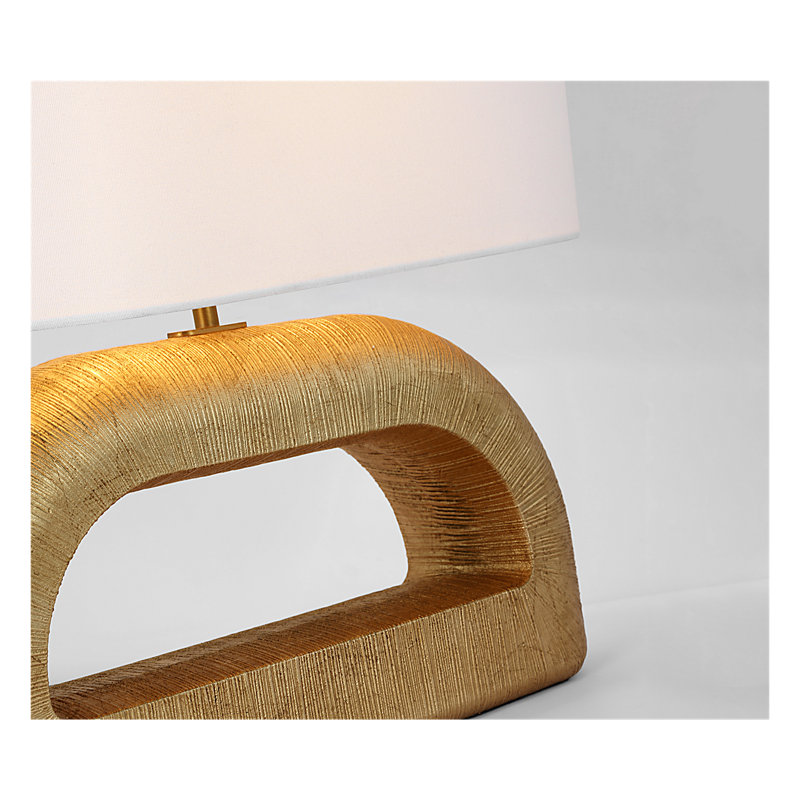 Kelly Wearstler Utopia Combed Console Lamp, Brown
