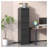 5-Drawer Metal Vertical File Cabinet with Lock - Black Office Storage