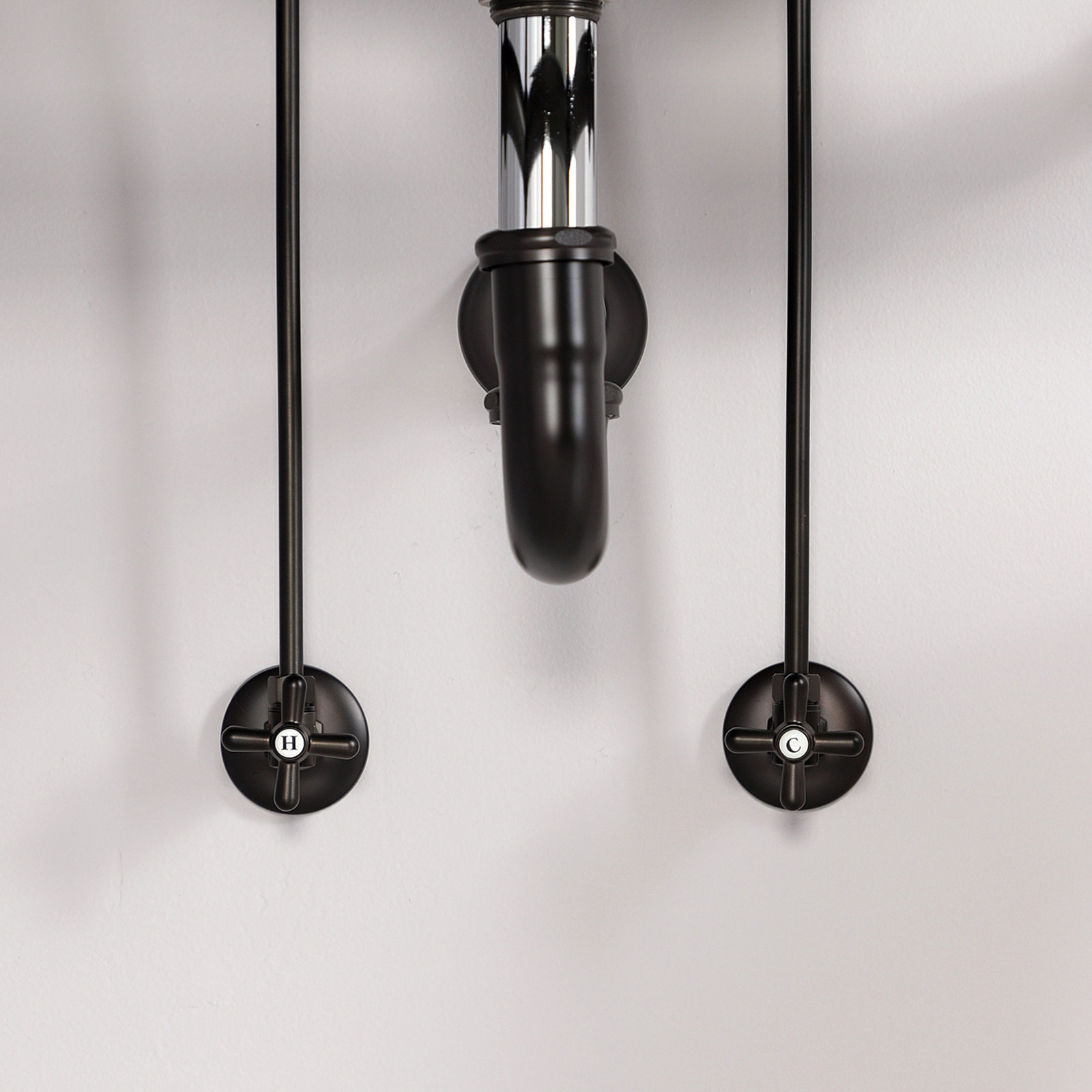 Kingston Brass Gourmet Scape Traditional Plumbing Supply Kit Combo with 1-1/2" P-Trap, Oil Rubbed Bronze