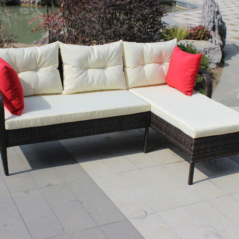 Canapé modulaire d'extérieur avec conversation et coussins de siège
