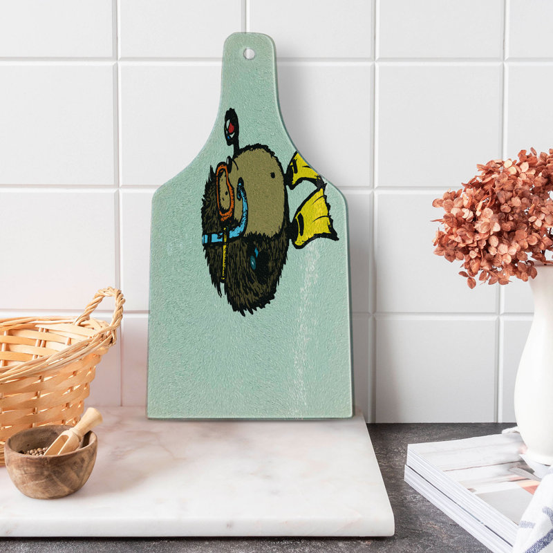 Planche à découper en verre trempé Ambesonne