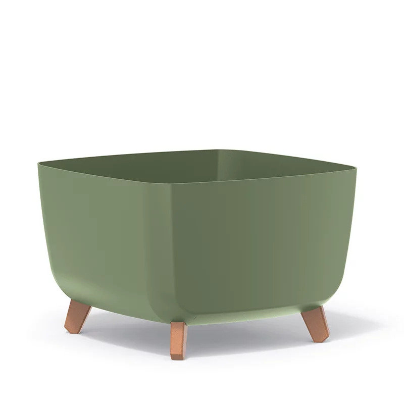 Talonda Pot Planter, Earth Green, 27cm H x 40cm W x 40cm D