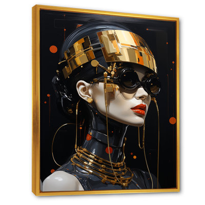 Futuriste mode couture femme Portrait III - art mural Chanel
