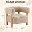 Fauteuil d'appoint rembourré en boucle