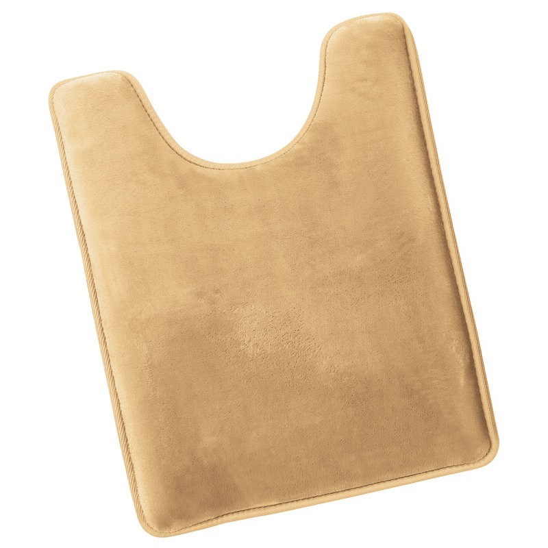 Ultra Soft and Absorbent Memory Foam Contour Mat with Non-Slip Backing, Camel/Gold