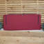 3 Seater Chunky Rustic Wooden Furniture Set with Straight Tray & Burgundy Cushions