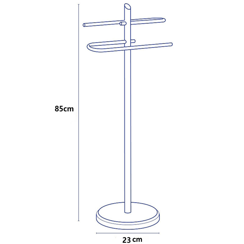 87 cm L Freestanding Towel Rack