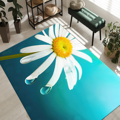 Exquisite Floral Design With Pile Soft Type Printed Rug Enhancing Your Living Space with a Touch of Elegance and Comfort