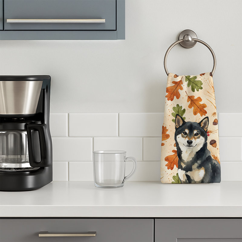 Torchon noir et brun clair Shiba Inu Heirloom, Black and Tan Shiba Inu