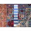 Tapis bleu en laine nouée à la main de 6 pi x 8 pi 7 po à teinture végétale 200 kpsi D1A4C873E63F431AA72503CB2480644E