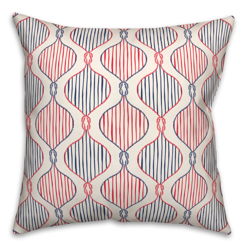Striped Reversible Throw Pillow, 20" H x 20" W
