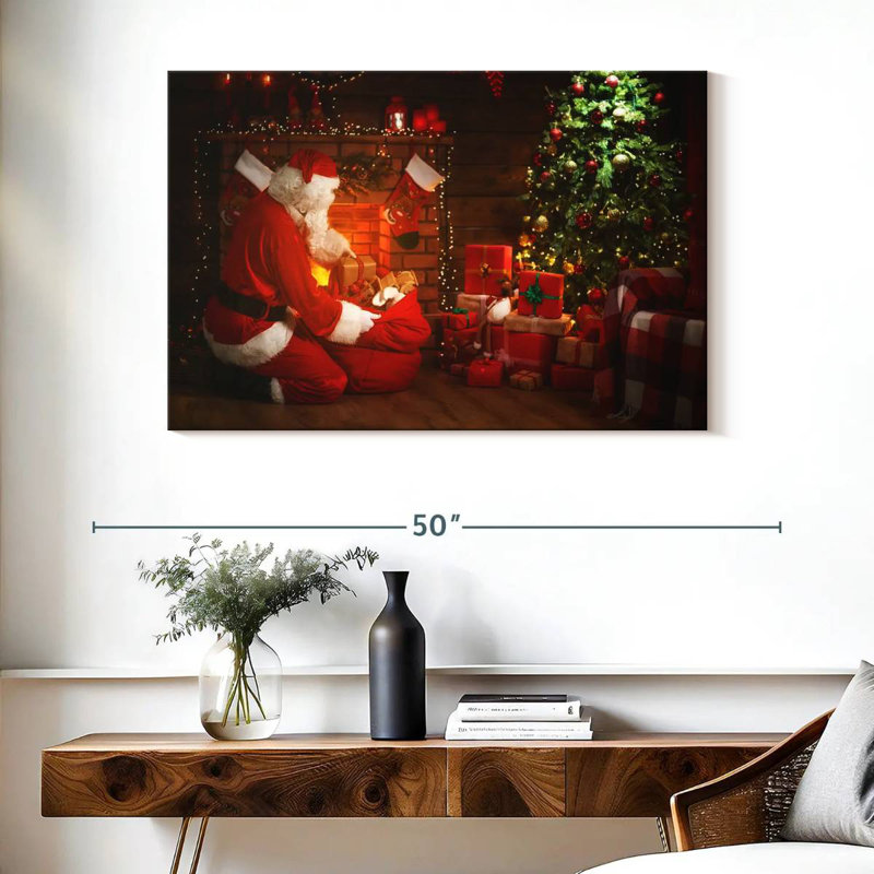 Cadeaux du Père Noël, H 26 po x l 39 po