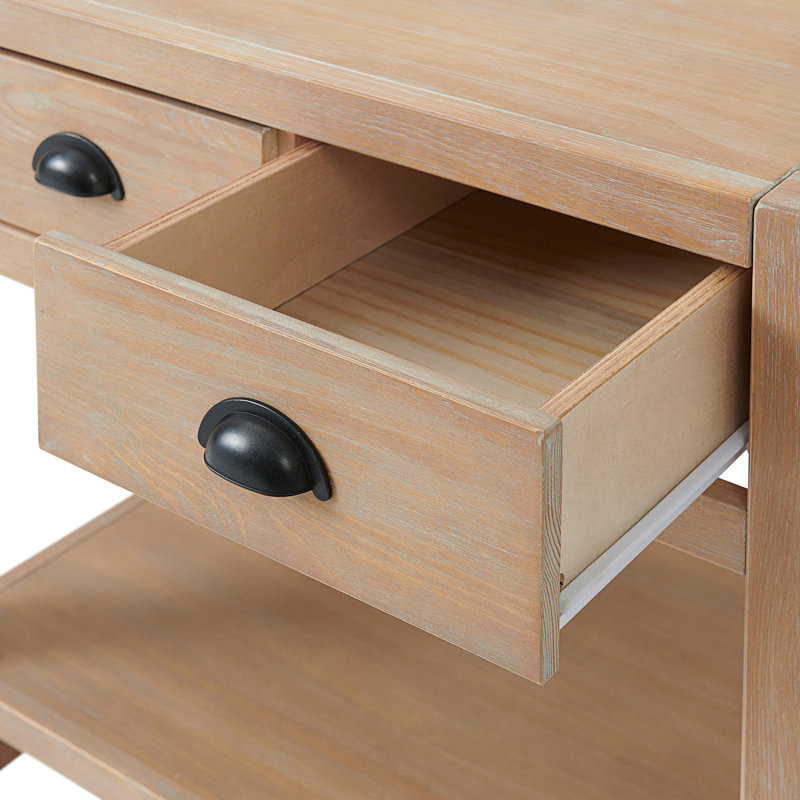Table de chevet Arden, Bois flottant clair