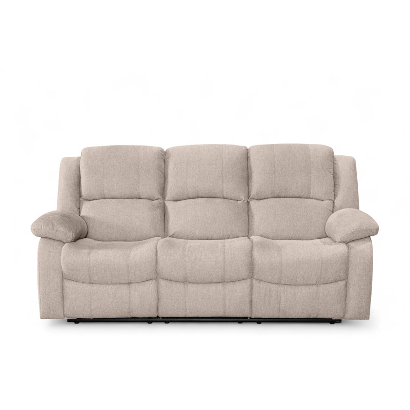 Aesir Reclining Sofa, 3, Beige
