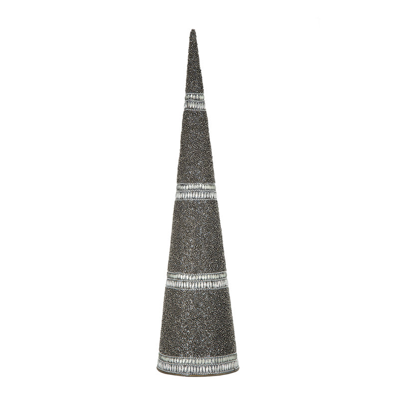 Cône de fer perlé D5 x 20 po, gris