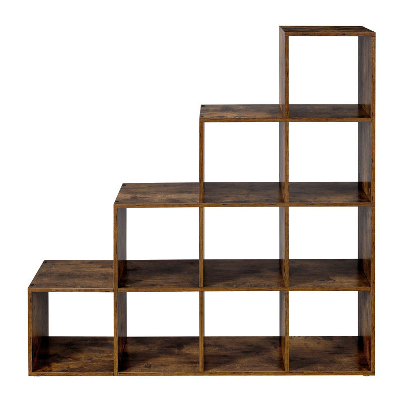 Northville Bookcase, 129.5" H x 129.5" W x 29" D, Rustic Brown