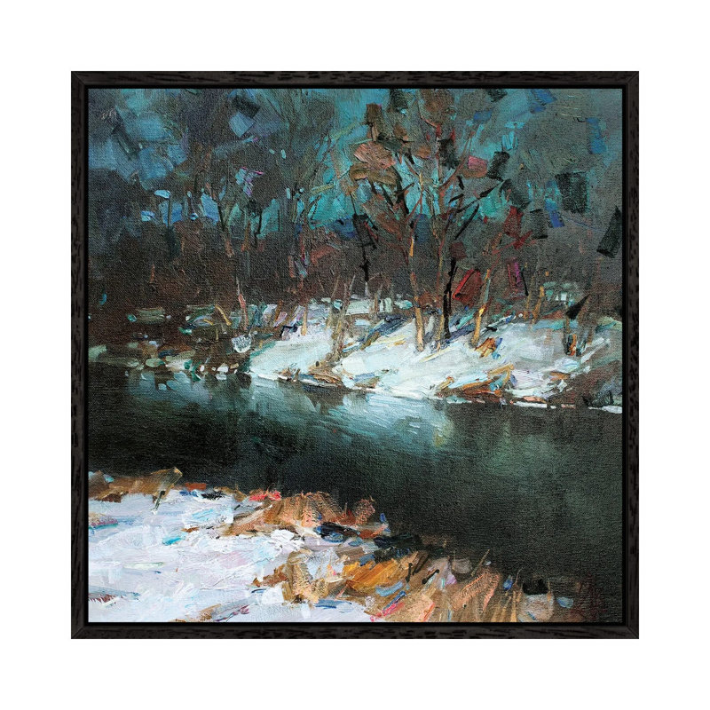 First Snow by Sergey Alexandrovich Pozdeev - Gallery-Wrapped Canvas Giclée on Canvas, 45.72 cm H x 45.72 cm W