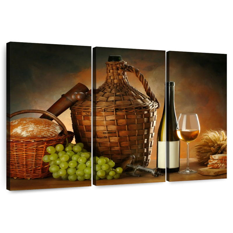 Yarlin Feast With Wine, 36" H x 57" W