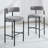 28" Boucle Upholstered Metal Counter Stool Set Of 2-1794319870-1794319865