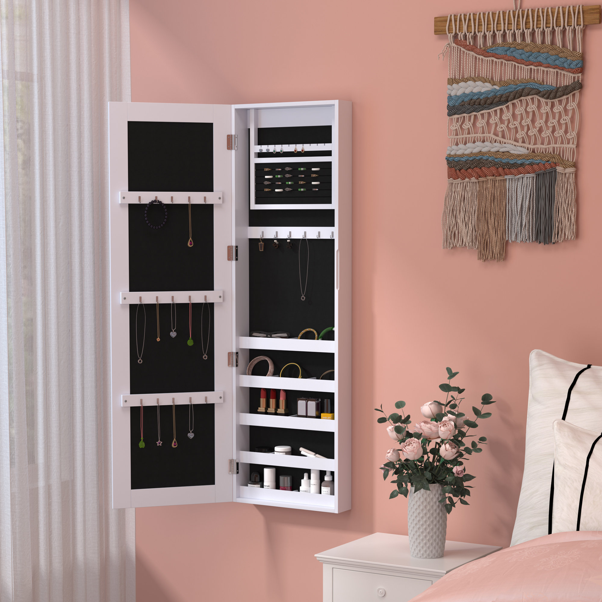 Ebern Designs Cheree Wall Mount Jewellery Armoire & Reviews - Wayfair