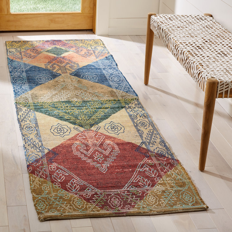 Amanda Hand Loomed Performance Geometric Rug, Runner 2'3" x 8'