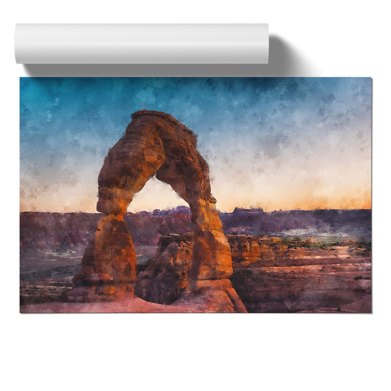 The Stone Arch In Utah - No Frame Print, 21cm H x 30cm W x 0.1cm D