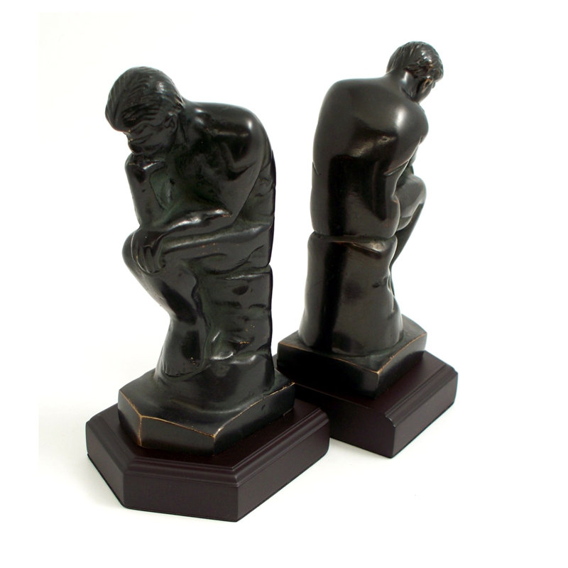 Traditional Metal Non-Skid Bookends