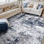 Tapis gris / bleu / ivoire Willington-1683043361
