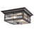 2 - Bulb Outdoor Flush Mount