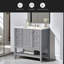 36" Bathroom Vanity With Sink Combo, One Cabinet And Three Drawers, Solid Wood And MDF Board-538498945