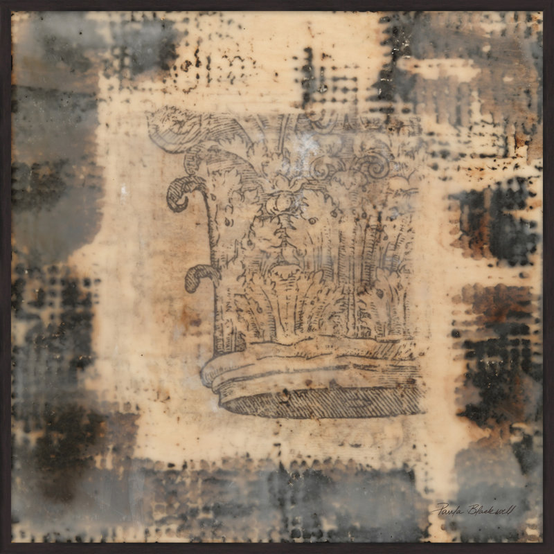 Encaustic Column 4 - peinture sur toile