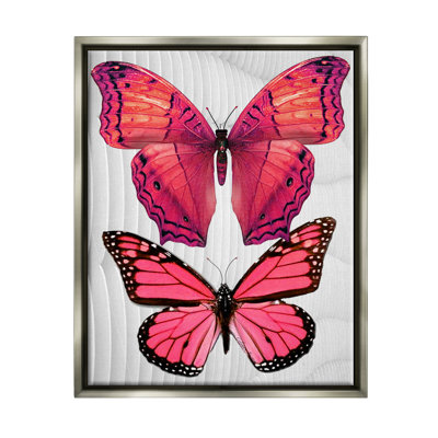 " Modern Pink Butterflies "