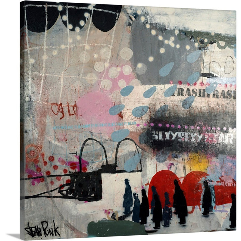 Reproduction d’art sur toile, "Travel" par punk Sean, H 24 po x l 24 po x P 1,25 po, Toile tendue
