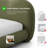 Throckmorton Camel Headboard Platform Bed-58507939-58507937