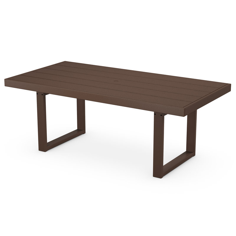 Edge Dining Table, Dark Brown