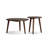 Walnut Solid Wood Round Coffee Table Sets