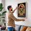 Golden Jukebox Art Deco 1 Piece Wrapped Canvas Wall Art-1337569363-1337569368