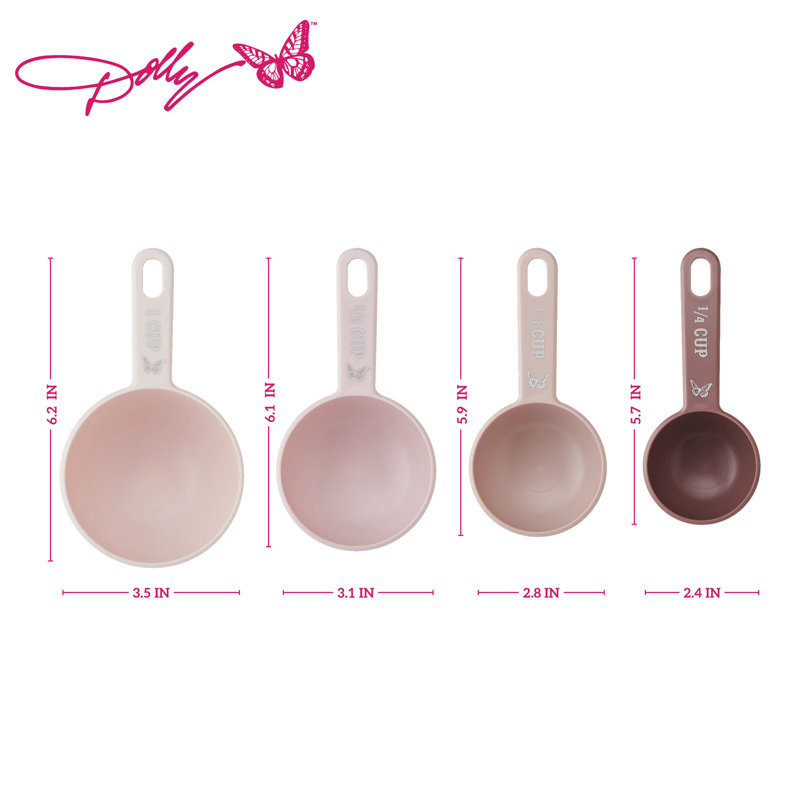 Dolly Parton Measuring Cups, Set Of 4