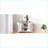 Kitchen Island 56in White with Drop Leaf, Charging Station &amp; 6 Drawers | Farmhouse | MDF,Rubber Wood-1862488148